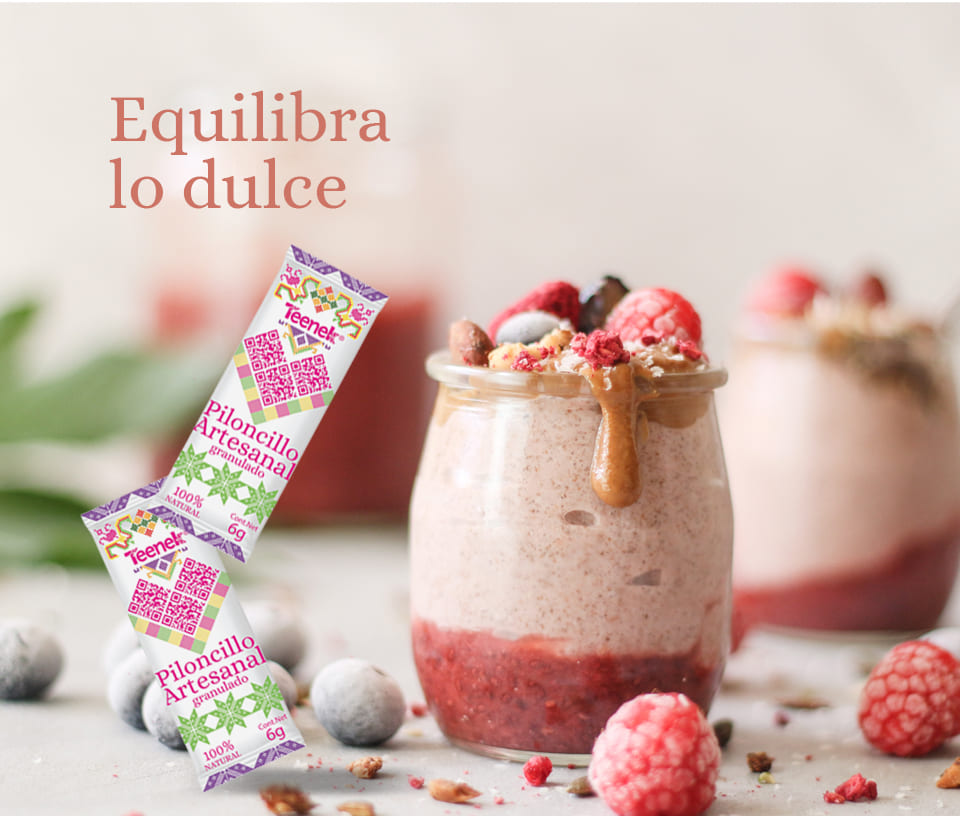 Postre equilibrado con piloncillo